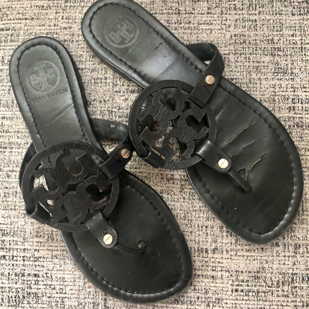 Tory Burch Miller black sandals size 9